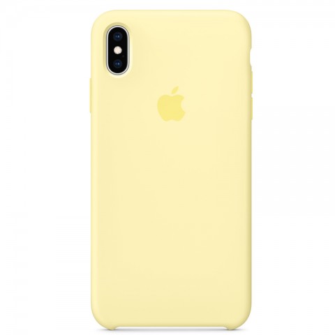 Силиконовый чехол для iPhone Xs Max, «лимонный крем»
