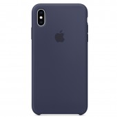Силиконовый чехол для iPhone Xs Max, тёмно-синий Силиконовый чехол для iPhone Xs Max, тёмно-синий