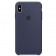 Силиконовый чехол для iPhone Xs Max, тёмно-синий