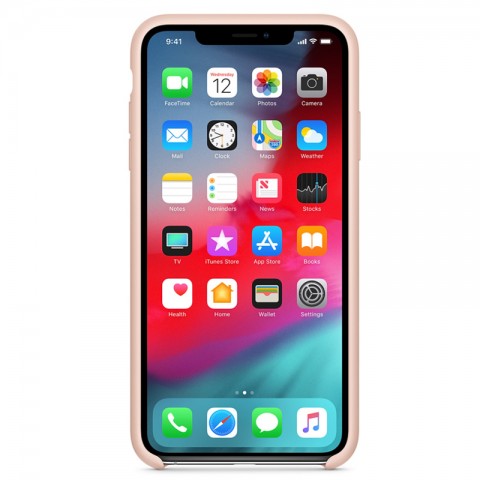 Силиконовый чехол для iPhone Xs Max, «розовый песок»-1