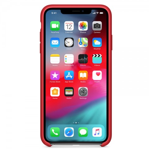 Силиконовый чехол для iPhone Xs Max, (PRODUCT)RED-1