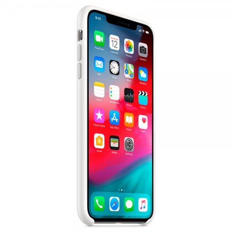 Силиконовый чехол для iPhone Xs Max, белый-2