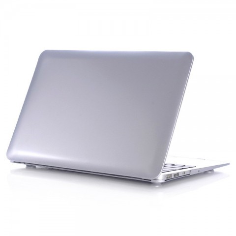 Чехол-накладка металлик пластиковый для MacBook Air 11" серебристый