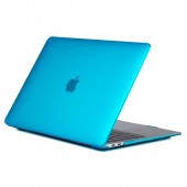 Чехол-накладка пластик глянцевый для MacBook Air 13" (2018) прозрачно-голубой Чехол-накладка пластик глянцевый для MacBook Air 13" (2018) прозрачно-голубой