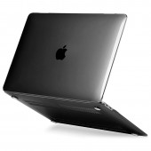 Чехол-накладка пластик глянцевый для MacBook Air 13" (2018) прозрачно-черный Чехол-накладка пластик глянцевый для MacBook Air 13" (2018) прозрачно-черный
