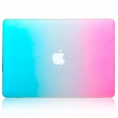 Чехол-накладка "Градиент" пластиковый для MacBook Air (2018) 13" розово-голубой Чехол-накладка "Градиент" пластиковый для MacBook Air (2018) 13" розово-голубой