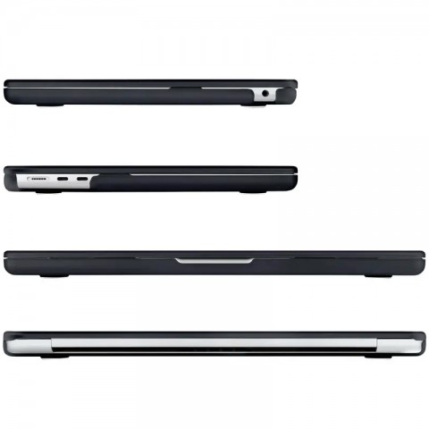 Чехол-накладка пластик матовый для MacBook Air 15.3" (2023) черный-2