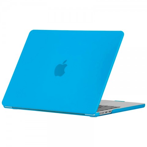 Чехол-накладка пластик матовый для MacBook Air 15.3" (2023) голубой