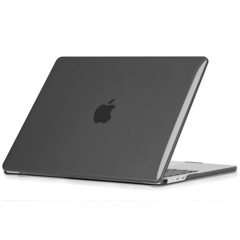 Чехол-накладка пластик глянцевый для MacBook Air (2022) 13.6" серый