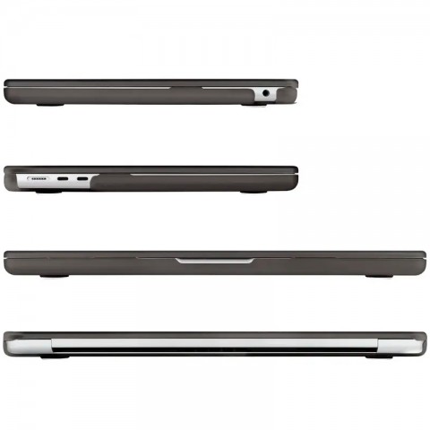 Чехол-накладка пластик матовый для MacBook Air 15.3" (2023) серый-2