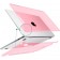 Чехол-накладка пластик глянцевый для MacBook Air (2022) 13.6" розовый