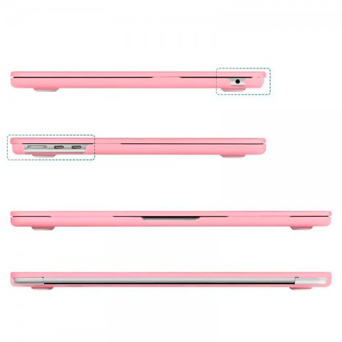Чехол-накладка пластик матовый для MacBook Air (2022) 13.6" розовый-4