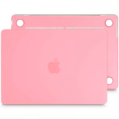 Чехол-накладка пластик матовый для MacBook Air (2022) 13.6" розовый-1