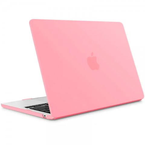 Чехол-накладка пластик матовый для MacBook Air (2022) 13.6" розовый