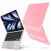 Чехол-накладка пластик матовый для MacBook Air (2022) 13.6" розовый