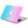 Чехол-накладка пластик глянцевый для MacBook Air 13" розово-голубой