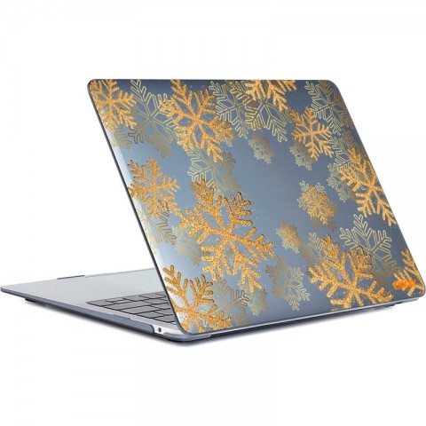 Чехол-накладка "Снежинки" пластиковый для MacBook Air 13" (2018)-2