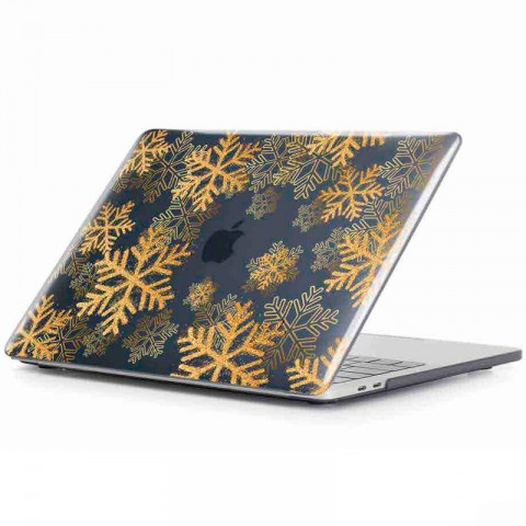 Чехол-накладка "Снежинки" пластиковый для MacBook Pro 13"-1