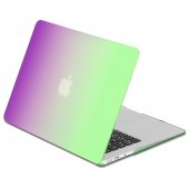Чехол-накладка пластик глянцевый для MacBook Air 13" зелено-пурпурный Чехол-накладка пластик глянцевый для MacBook Air 13" зелено-пурпурный