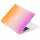 Чехол-накладка пластик глянцевый для MacBook Air 13" оранжево-пурпурный Чехол-накладка пластик глянцевый для MacBook Air 13" оранжево-пурпурный