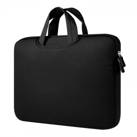 Чехол-сумка с ремнем для ноутбука 15,4" черная-1