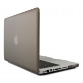 Чехол-накладка пластик матовый для MacBook Pro 13" (до 2012) прозрачно-серый Чехол-накладка пластик матовый для MacBook Pro 13" (до 2012) прозрачно-серый