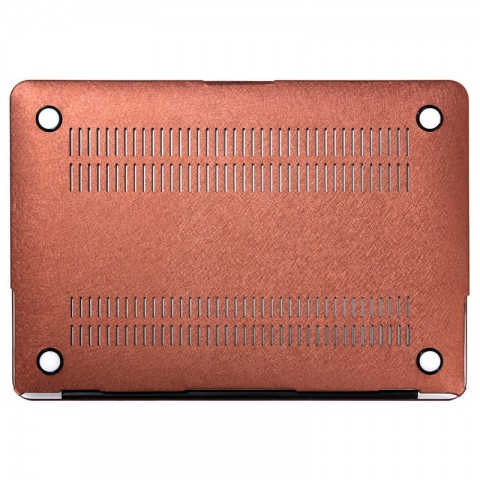Чехол-накладка кожаный (2 стороны) для MacBook Pro 13" бронзовый-3