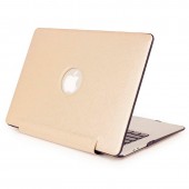 Чехол-книжка кожа-пластик для MacBook Pro 13" бежевый Чехол-книжка кожа-пластик для MacBook Pro 13" бежевый