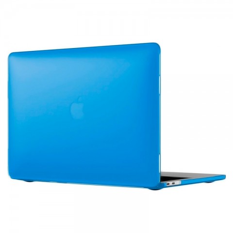 Чехол-накладка пластик глянцевый для MacBook Pro 13" прозрачно-синий