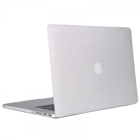 Чехол-накладка пластик матовый для MacBook Pro Retina 13" прозрачный-1