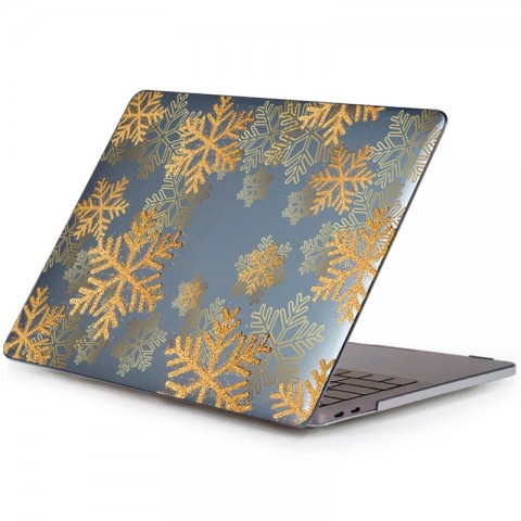 Чехол-накладка "Снежинки" пластиковый для MacBook Pro 13"