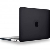 Чехол-накладка пластик матовый для MacBook Pro 16,2" (с 2021) прозрачно-черный Чехол-накладка пластик матовый для MacBook Pro 16,2" (с 2021) прозрачно-черный
