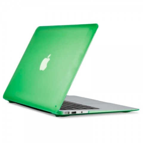 Чехол-накладка пластик матовый для MacBook Air 13" прозрачно-зеленый