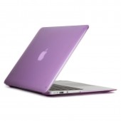 Чехол-накладка пластик глянцевый для MacBook Air 13" прозрачно-пурпурный Чехол-накладка пластик глянцевый для MacBook Air 13" прозрачно-пурпурный