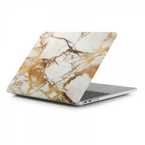 Чехол-накладка "Мрамор" пластиковый для MacBook Pro 13" светлый