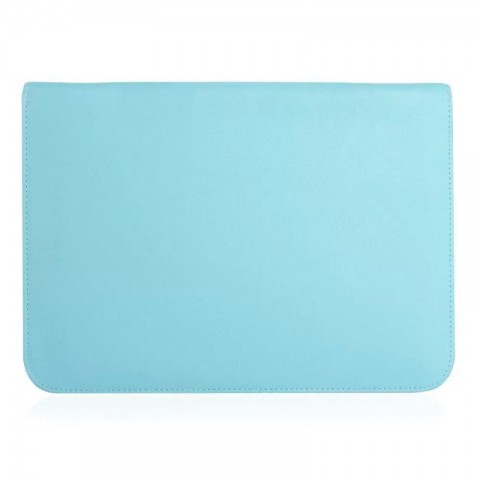 Чехол-конверт кожаный для ноутбука 13", голубой-1