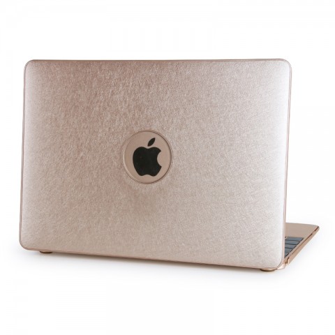 Чехол-книжка кожа-пластик для MacBook 12" бежевый