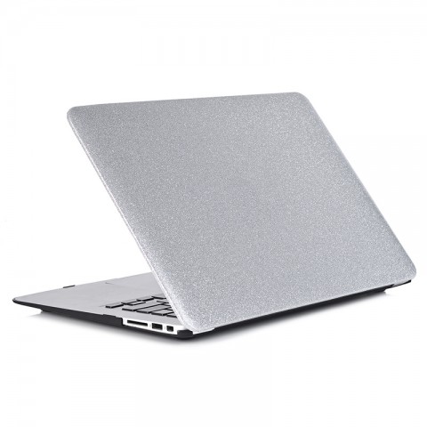 Чехол-накладка кожаный для MacBook 12" серебристый