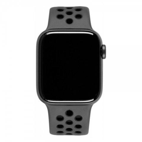  Спортивный ремешок Nike Style для Apple Watch 38/40/41mm, серый/темно-серый-1