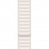 Браслет кожаный магнитный 42/44/45мм для Apple Watch, белый Браслет кожаный магнитный 42/44/45мм для Apple Watch, белый