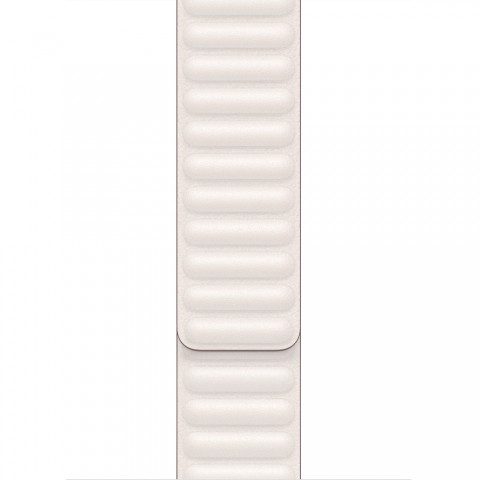Браслет кожаный магнитный 42/44/45мм для Apple Watch, белый