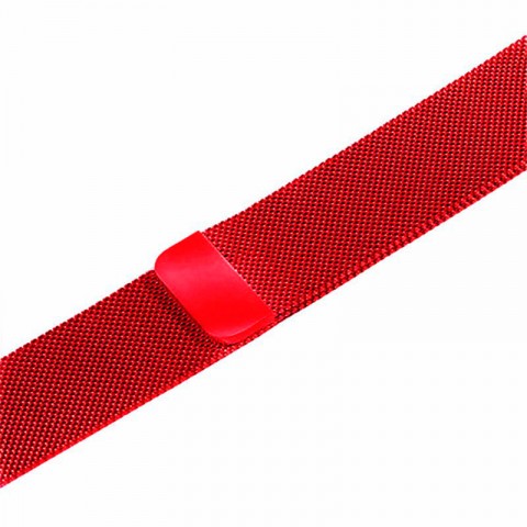 Миланский сетчатый браслет 42/44мм для Apple Watch, красного цвета-2