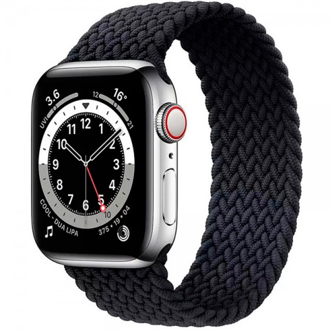 Монобраслет плетеный 38/40/41мм для Apple Watch, размер M, темно-серый-1