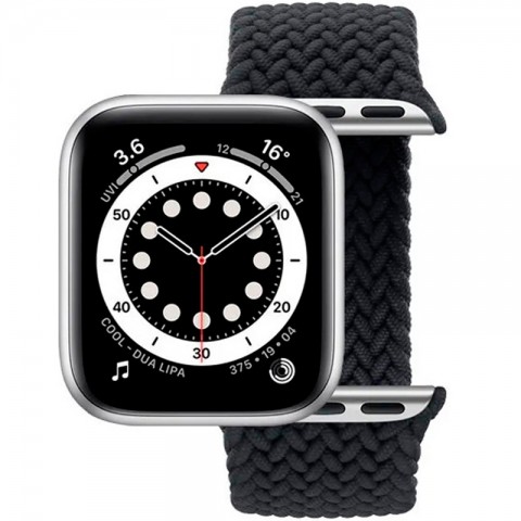 Монобраслет плетеный 38/40/41мм для Apple Watch, размер M, темно-серый-2
