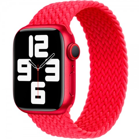 Монобраслет плетеный 38/40/41мм для Apple Watch, размер M, красный-2