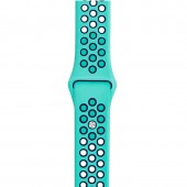 Спортивный ремешок Nike Style для Apple Watch 38/40mm, бирюзовый/черный Спортивный ремешок Nike Style для Apple Watch 38/40mm, бирюзовый/черный