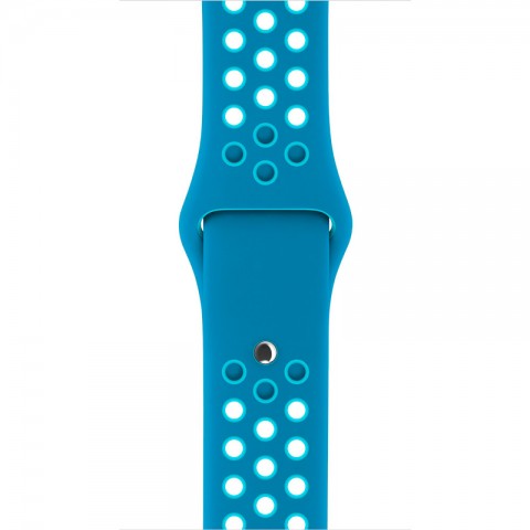 Спортивный ремешок Nike Style для Apple Watch 38/40mm, синий/бирюзовый