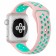 Спортивный ремешок Nike Style для Apple Watch 38/40mm, розовый/бирюзовый