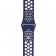 Спортивный ремешок Nike Style для Apple Watch 38/40mm, темно-синий/белый
