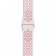 Спортивный ремешок Nike Style для Apple Watch 42/44mm, белый/розовый